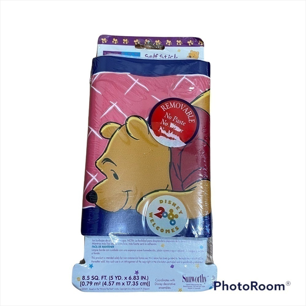 Vintage Pooh Self Stick Wallpaper Border NWT Disney 2000